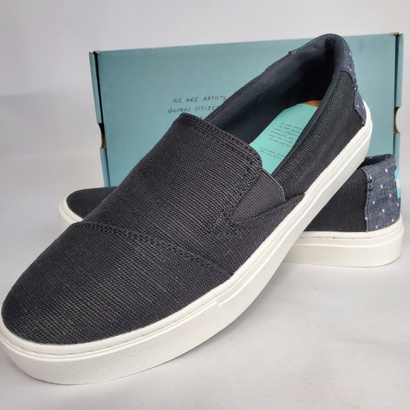 Toms Shoes Nwt Womens Luca Size 9 Black Slipon Shoe Poshmark